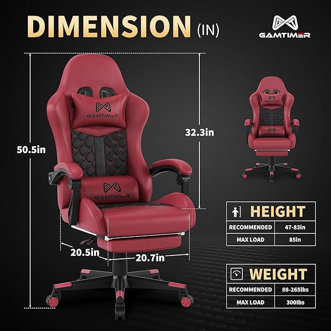 Gaming Chair, 400 lbs Adult Chair, High Back Computer Chair - Image 3