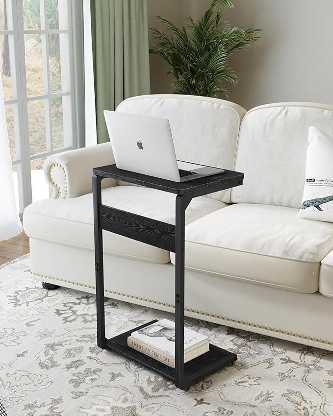 C-Shaped End Table, Small Side Table - Image 5