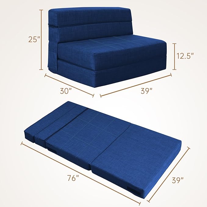 Folding Sofa Bed Couch Memory Foam - Image 3