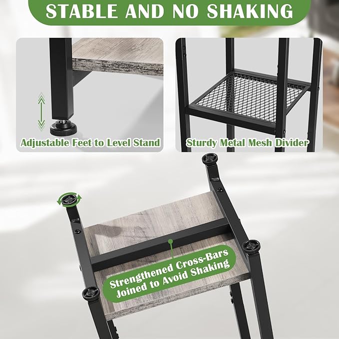 Extra Tall Plant Stand Indoor, 40 Inch Plant Stands, 3 Tier Metal Plant Stand - Image 3