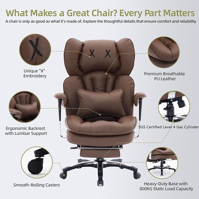 Efomao Big and Tall Office Chair - Image 6