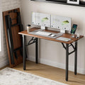 Frylr Small Folding Computer Desk – 43.3 Inch Portable Table by Frylr