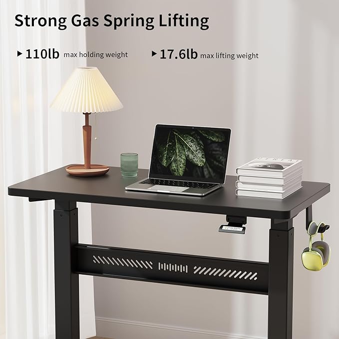 Mobile Walking Pad Desk with Wheels, Pneumatic Small Rolling Standing Desk - Image 5
