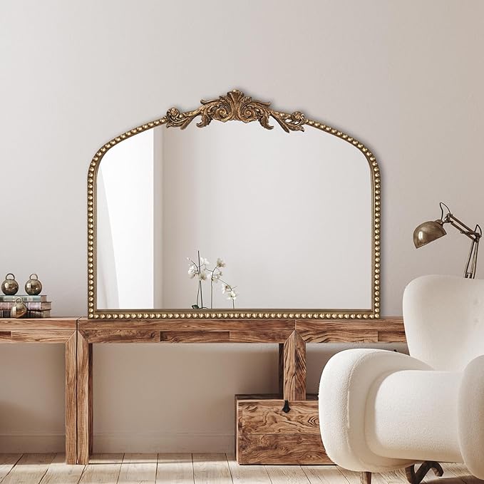 Baroque Arch Mirror for Living Room Wall, Bedroom Decor - Image 8