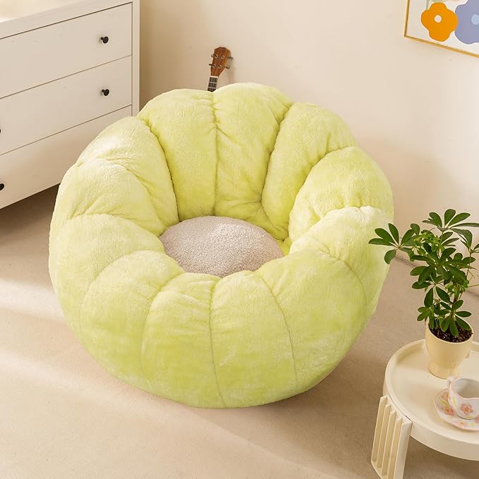 Pumpkin Bean Bag Sofa Chair for Adult, Beanbag Couch - Image 8