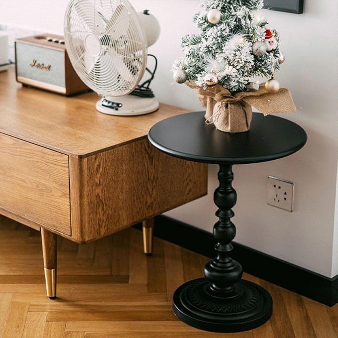 Chic Vintage Round Side Table - Image 6