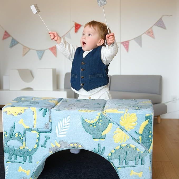 MeMoreCool Foam Climbing Toddler Couch, Modular Kids Sofa - Image 2