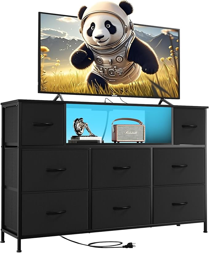 Somdot TV Stand for Bedroom, Dresser for Bedroom for 55 inch TV by Somdot