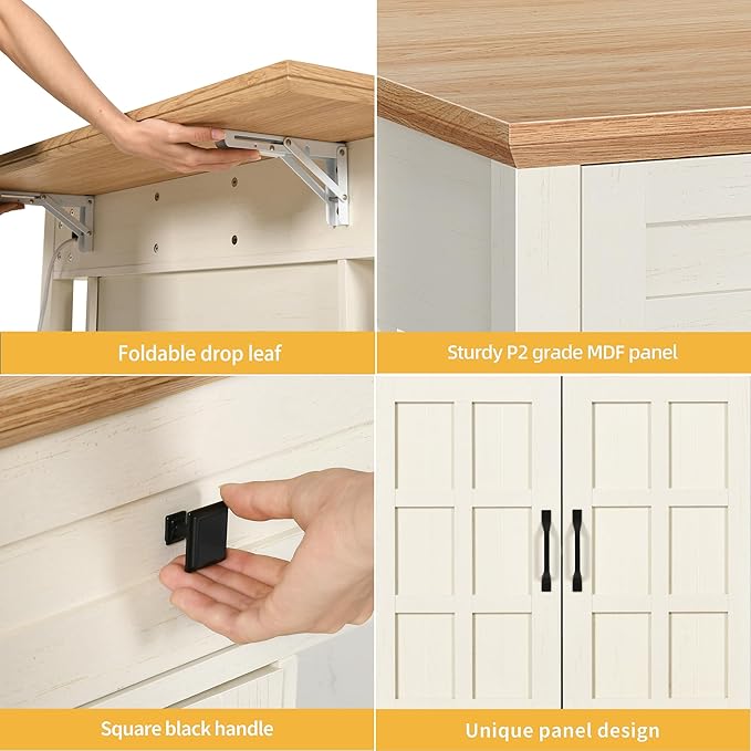 DWVO Rolling Kitchen Island - Image 8