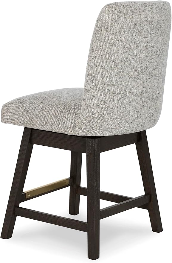 Signature Design by Ashley Burkhaus Urban Counter Height Upholstered Swivel Bar - Image 9