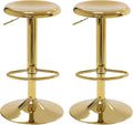 CAROLMADE Bar Stools Set of 2, Adjustable Metal Bar stools Swivel Counter by CAROLMADE
