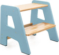 2-Step Wooden Step Stool for Toddlers | Kids Stool for Bathroom Sink & Kitchen by Ocodile
