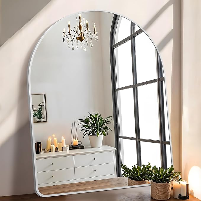 FORBATH Arched Bathroom Mirror 40x30 Inch, Arched Mirror by FORBATH