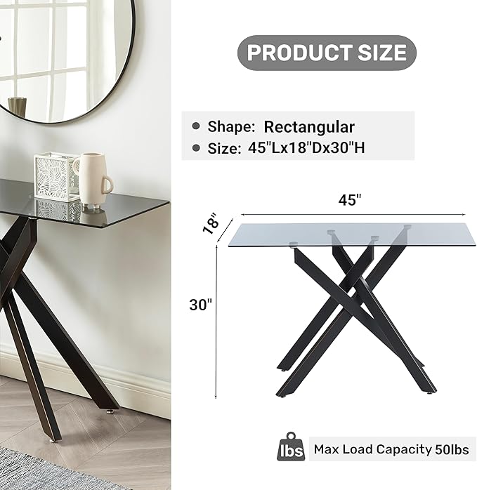 Modern Style Console Table Narrow Sofa Table - Image 2