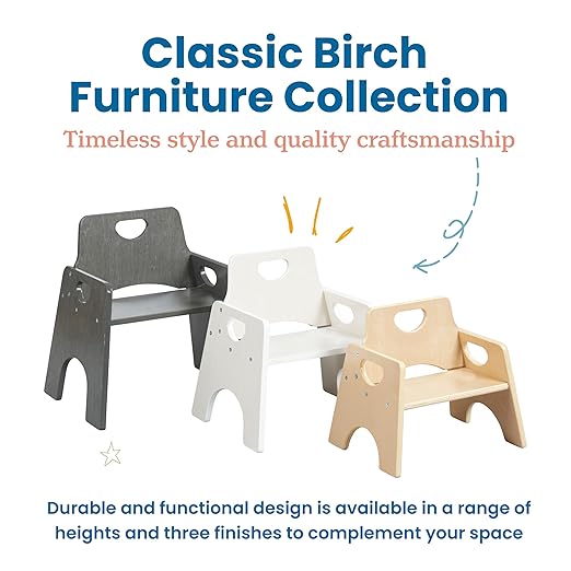 ECR4Kids Stackable Wooden Toddler Chair, Kids Furniture - Image 9