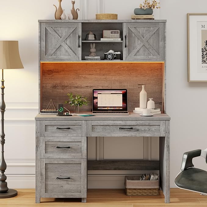 Farmhouse 67" H Executive Desk by Vabches