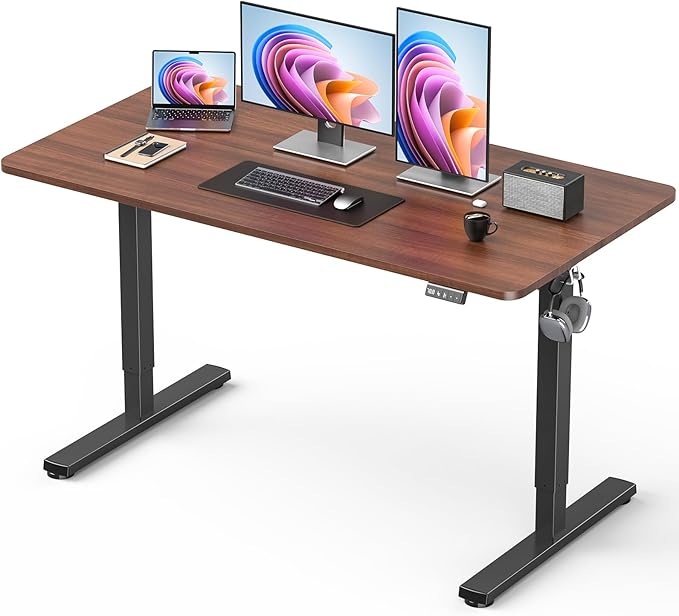 Electric Standing Desk, Large Height Adjustable Stand up Desk, 48 x 24 Inches by XyndyxErgonomicDesign