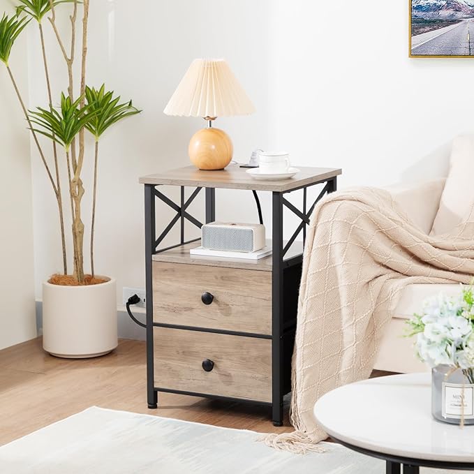 AMHANCIBLE Night Stand, Nightstand - Image 6