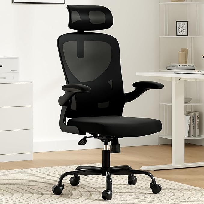 Ergonomic Office Chair, Comfy Home Office Chair High Back Computer Chair - Image 3