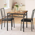 IDEALHOUSE Dining Table Set for 2, Square 3 Piece Kitchen Room Sets by IDEALHOUSE