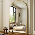 86"x40" Arched Full Length Mirror Floor Mirrors by XRAMFY