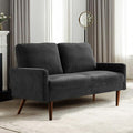 Kent Velvet Loveseat Sofa, European Style by ContainerDirect