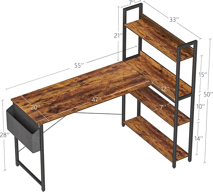Treesland 55 Inch Computer Desk - Image 3
