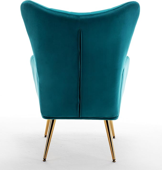 Container Furniture Direct Modern Chic Mid-Century Velvet Accent Armchair - Image 12
