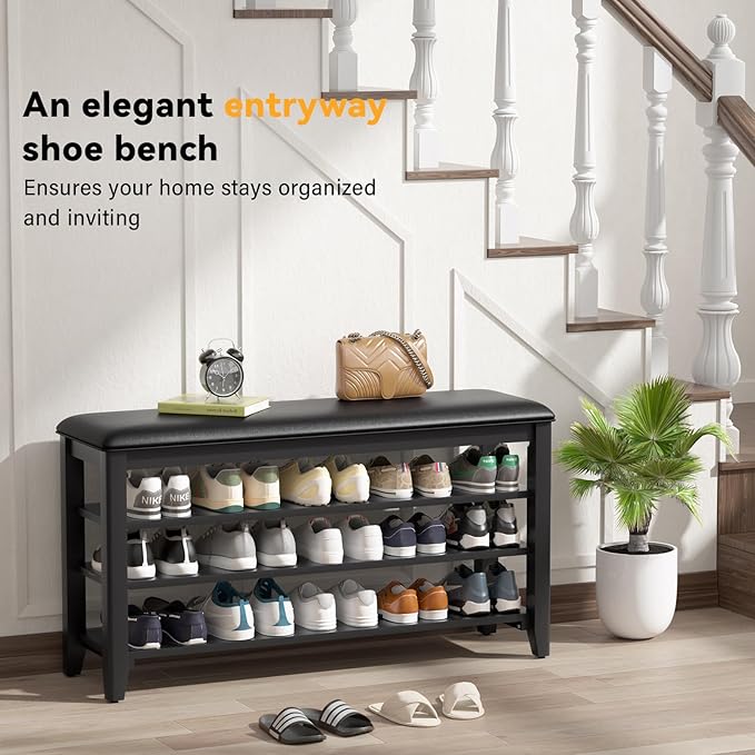 Shoe Rack Bench Entryway Storage - Image 7
