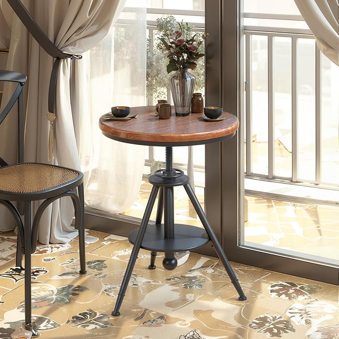 Dia 19.7" Round Pub Table Height Adjustable - Image 2