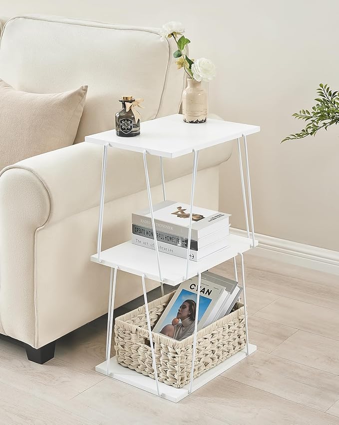 Tall Side Table, Small End Table, 29 inch High Accent Table, Bedside Table - Image 2