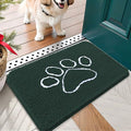 OLANLY Door Mat for Muddy Dog Paws 24x16, Absorbent Chenille Mud Doormat by OLANLY