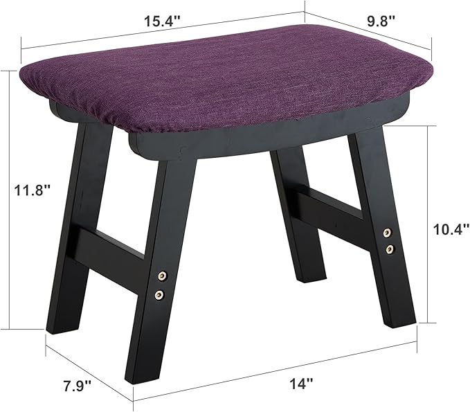 Foot Stool Ottoman Foot Rest Under Desk, Small Stool - Image 3