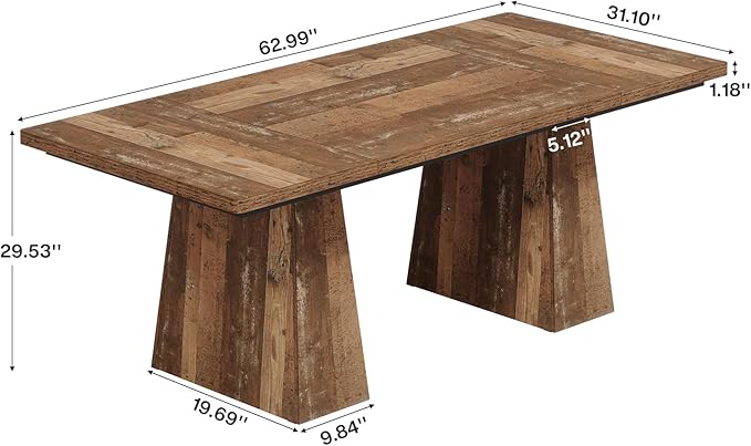 Tribesigns 63-Inch Executive Desk, Large Office Computer Desk - Image 2