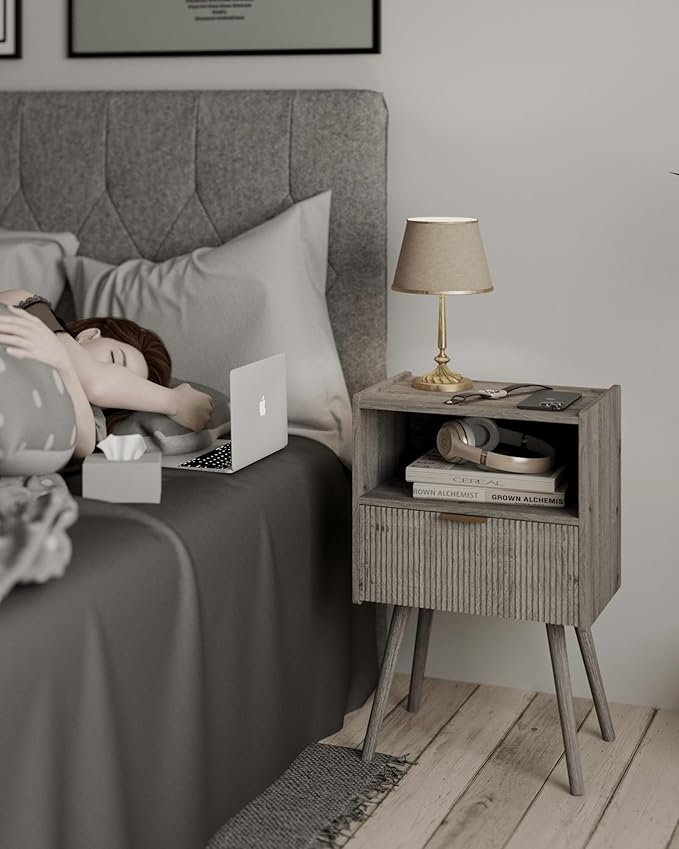 Nightstand, Modern Bedside Table - Image 4