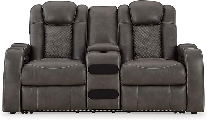 Signature Design by Ashley Fyne-Dyme Contemporary Power Reclining Loveseat - Image 8