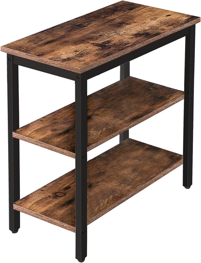 HOOBRO End Table, Simple Rustic Side Table by HOOBRO