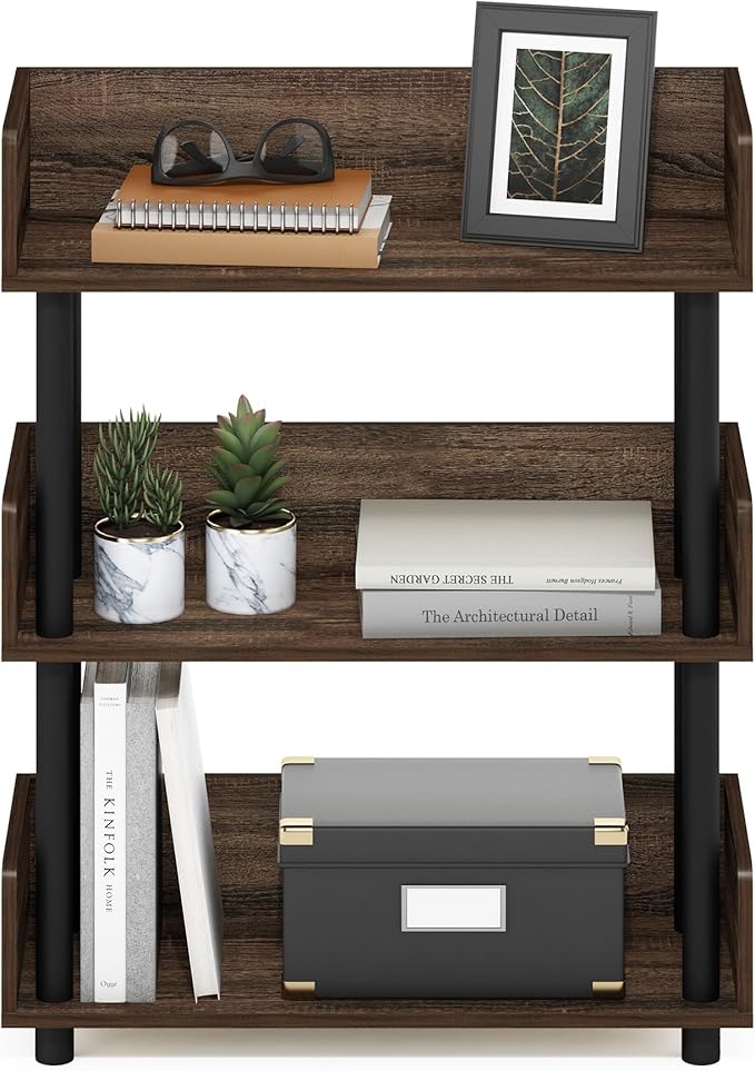 Furinno Turn-N-Tube 3-Tier Multipurposes Display Rack, Open Shelf Rack/Storage - Image 4