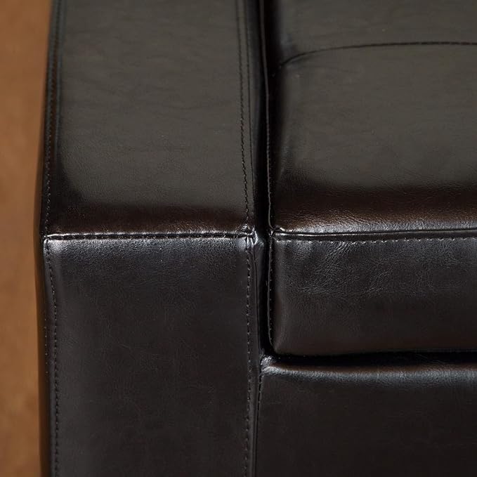 Ball & Cast 50.8" Upholstered Leather Storage Ottoman - Image 6