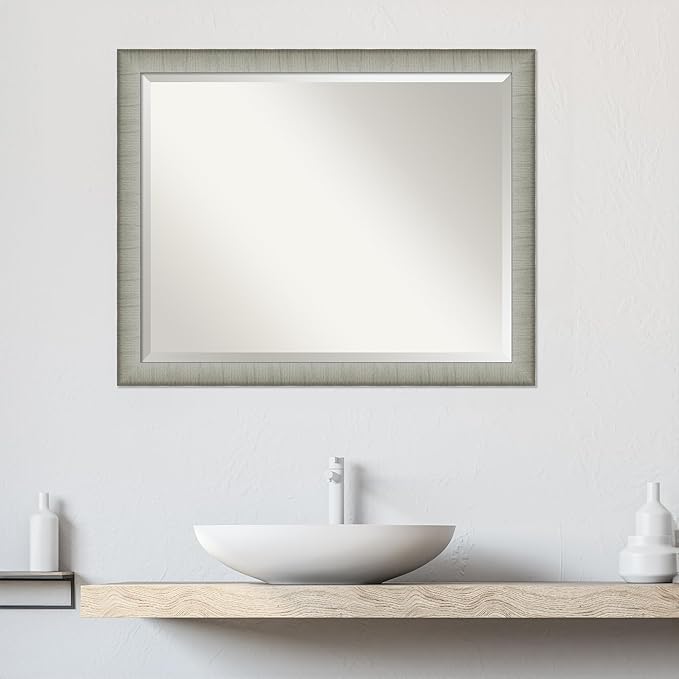 Amanti Art Silver Bathroom Mirror - Image 6