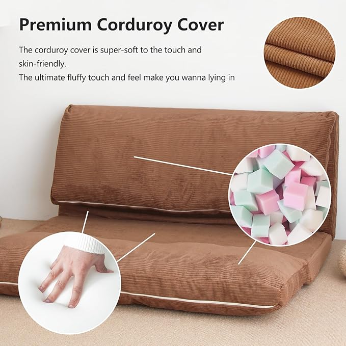N&V Folding Matress Sofa Bean Bag Bed, Foam Filling Folding Matress Sofa - Image 6