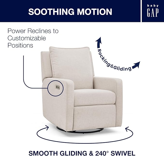 Delta Children babyGap Harlowe Power Recliner - Image 4