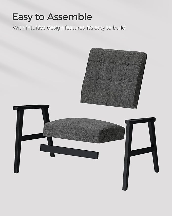 SONGMICS Accent Leisure Chair, Mid-Century Modern Arm Chair - Image 7