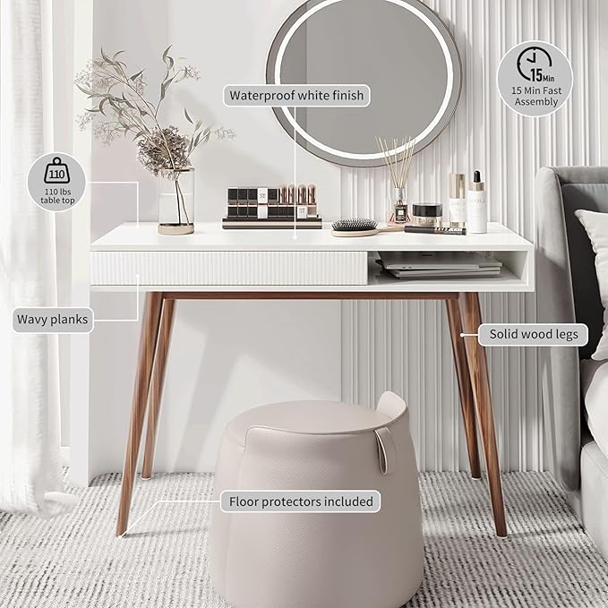 Artswish White Writing Desk - Image 6