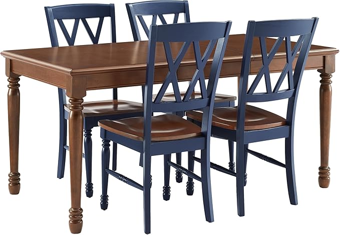 Crosley Furniture Shelby 5-Piece Traditional Dining Table Set by CrosleyFurniture