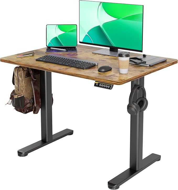 Claiks Electric Standing Desk, Adjustable Height Stand up Desk, 40x24 Inches by CLAIKS