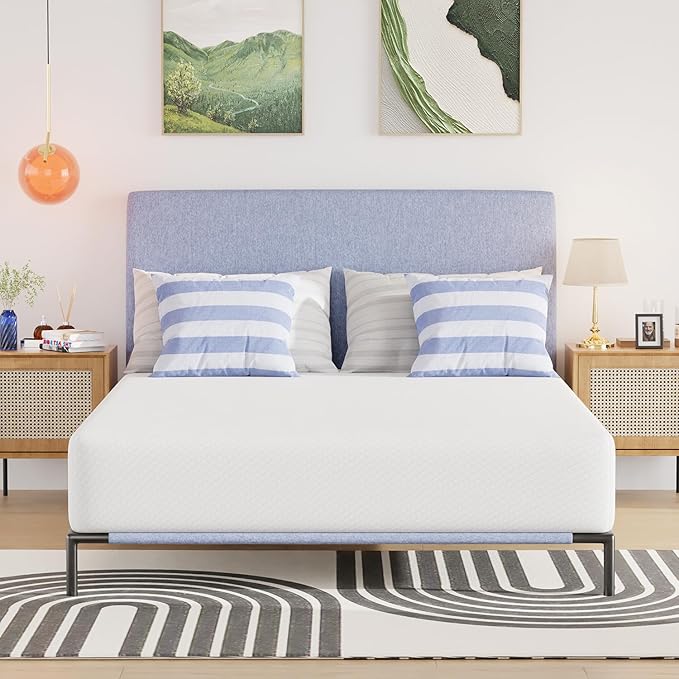 FDW | 10 Inch Full Mattress | Medium Firm | Gel Memory Foam Mattress | White | by FDW