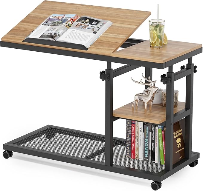 Tribesigns Height Adjustable C Table - Image 9