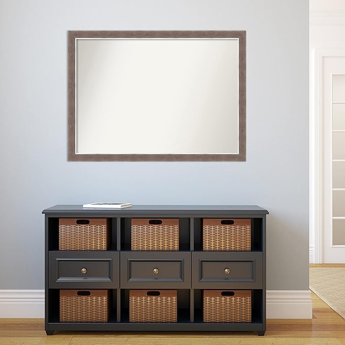Amanti Art Brown Bathroom Mirror - Image 5