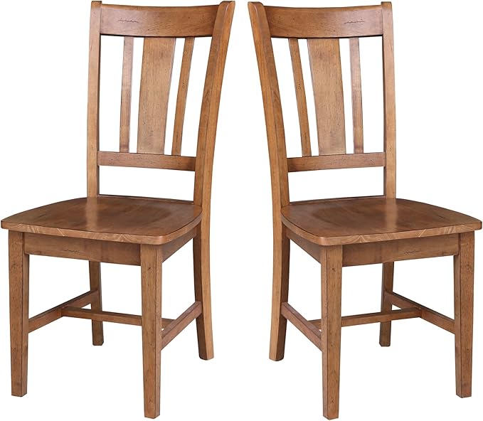 IC INTERNATIONAL CONCEPTS Set of Two San Remo SplatBack Dining Chairs, by InternationalConcepts